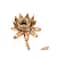 Hello Honey® Gold Metal Flower Shaped Taper Candle Holder Set